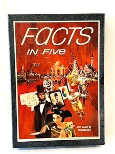 Facts in Five The Game of Knowledge 3M Bookshelf Game Complete Vintage 1967 - Picture 1 of 10
