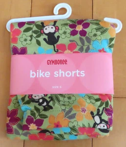 NWT Gymboree JUNGLE GEM Monkey Floral Bike Shorts Girls' Size 5 100% Cotton - Picture 1 of 3