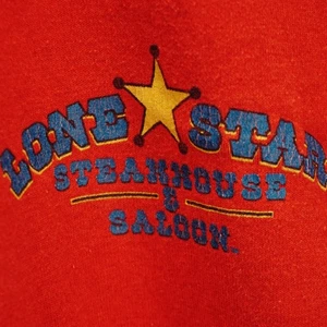 LONE STAR STEAKHOUSE & SALOON T SHIRT TEE RED DONT MESS WIRTH TEXAS TX MENS L - Picture 1 of 5