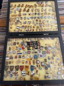 Enamel Olympic Games Lapel Pins 1984 Budweiser LAPD UCLA CSSR IRAQ 100+ In case - Picture 1 of 7