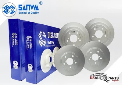 JUEGO ROTOR FRENO DELANTERO Y TRASERO GEOMÉTRICO RECUBIERTO PARA SUBARU LEGACY IMPREZA 1990-2007 Foto 1 de 4