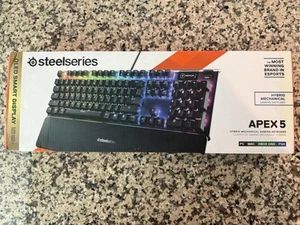 SteelSeries Apex 5 Wired Mechanical Gaming Keyboard, RGB Back Lighting, Black - Picture 1 of 3