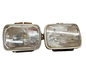 1981-1993 Dodge Pickup Truck Ramcharger Original Headlight Buckets Trim Rings - Picture 1 of 11