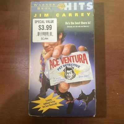 Ace Ventura: Pet Detective (VHS ) - New/Factory Sealed With Water Mark - Image 1 of 3