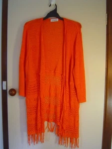 Quality Sue SUPERB FRINGED VIRTUELLE/TAKING SHAPE 3/4/sl CARDI Plus size XL/26 - Picture 1 of 5