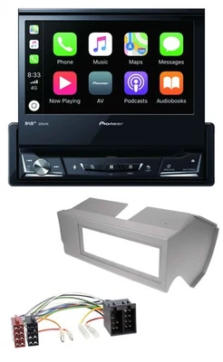 Pioneer DVD Bluetooth DAB USB MP3 Autoradio für Fiat Panda (bis 2002) - grau - Bild 1 von 4