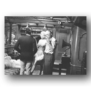 Billy Wilder mit Marilyn Monroe und Tony Curtis auf einigen Like It Hot S 5x7 Foto - Bild 1 von 1