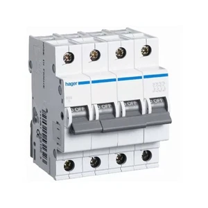 Hager nc416a interruttore automatico magnetotermico 4p 4 poli 4x16a 10ka curva - Foto 1 di 1