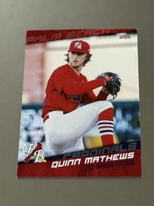 Quinn Mathews 2024 Choice Palm Beach Cardinals #19 Palm Beach Cardinals - Bild 1 von 2
