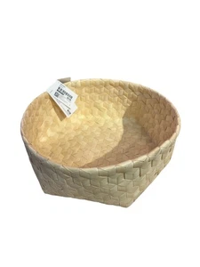 New IKEA MAVINN Basket Palm Leaf Handmade 26x10x10 cm (10 ¼x4x4 ") 306.008.35 - Foto 1 di 1