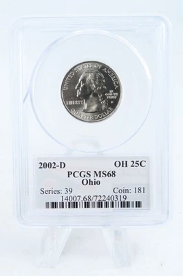 2002-D PCGS MS68 Ohio State Quarter Business Strike 25C - Image 1 of 2
