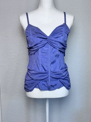 Bebe женщин SZ L шелковый корсет фиолетовый регулируемые ремни Топ - Изображение 1 из 4