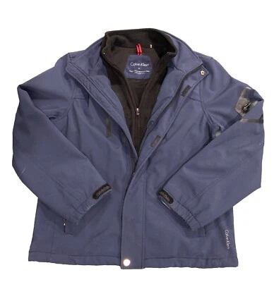 Calvin Klein Jacket Men's Size M Navy Water Resistant/Wind Protection - Image 1 of 4