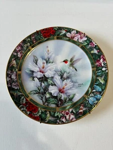 DER RUBINKEHLKOLIBRI Teller Nr., 19474X Lena Liu's 3,25 Zoll Durchmesser - Bild 1 von 3