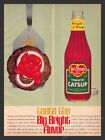 Del Monte Tomato Catsup "Big Bright Flavor" 1960s Print Advertisement Ad 1964