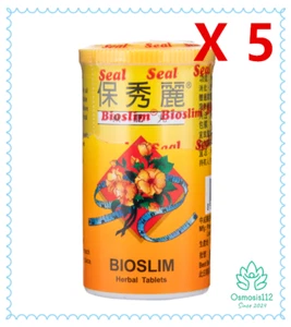 5 X BioSlim Herbal Natural 45 Tablets Natural Losing Weight Made in Switzerland - Picture 1 of 2