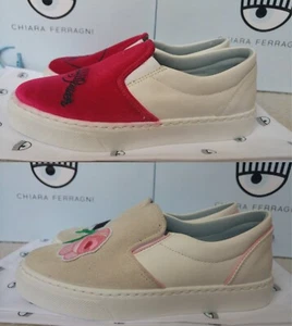 Chiara Ferragni loafers/trainers women's slip-on size EU37 - MADE IN ITALY - Picture 1 of 19