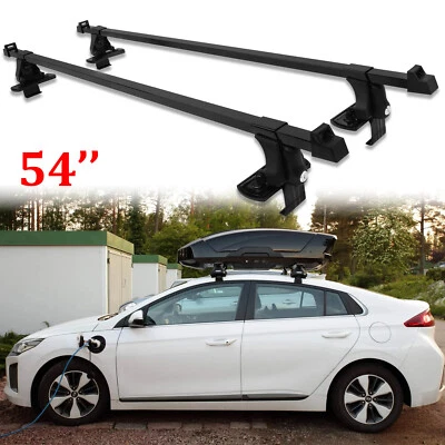 Portaequipajes para kayak con cerradura portaequipajes barras transversales techo desnudo para Hyundai Ioniq 54" Foto 1 de 4