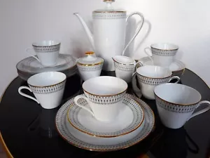 50er Winterling Goldrand Kaffee Geschirr Set Porzellan 20 teilig 60er - Bild 1 von 14