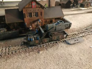 MARKLIN - Märklin, carro militare USA SECONDA GUERRA MONDIALE CON UN BRUCO CARICATO, SCALA H0 - Foto 1 di 8