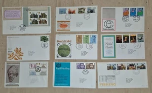 1ST DAY COVER STAMPS JOBLOT , X9 MIXED COLLECTION WORLD STAMPS COLLECTORS - Picture 1 of 4