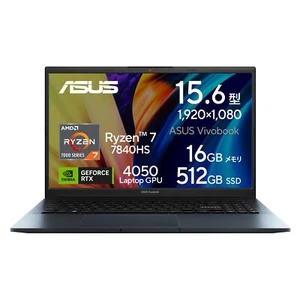 ASUS Laptop Vivobook Pro 15 RTX 4050 15.6in Ryzen 7 7840HS 16GB SSD512GB Express - Picture 1 of 16