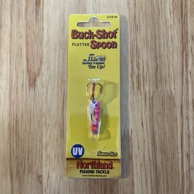 NORTHLAND BUCK-SHOT FLUTTER SPOON UV 1/16 OZ - Image 1 of 4