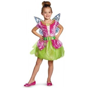 Tinkerbell Pirate Fairy Costume Kids & Toddler Disney Halloween Fancy Dress