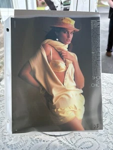 Joven Cindy Crawford Actriz Modelo Estrella de Cine Foto 8x10 De Colección ANTIGUO STOCK Vogue - Imagen 1 de 1