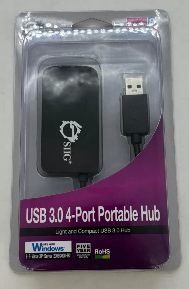 SIIG USB 3.0 4-Port Portable Hub - Image 1 of 2