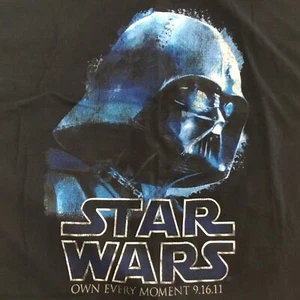 Tshirt uomo vintage 2011 taglia XL Star Wars Darth Vader saga completa cofanetto uscita - Foto 1 di 4