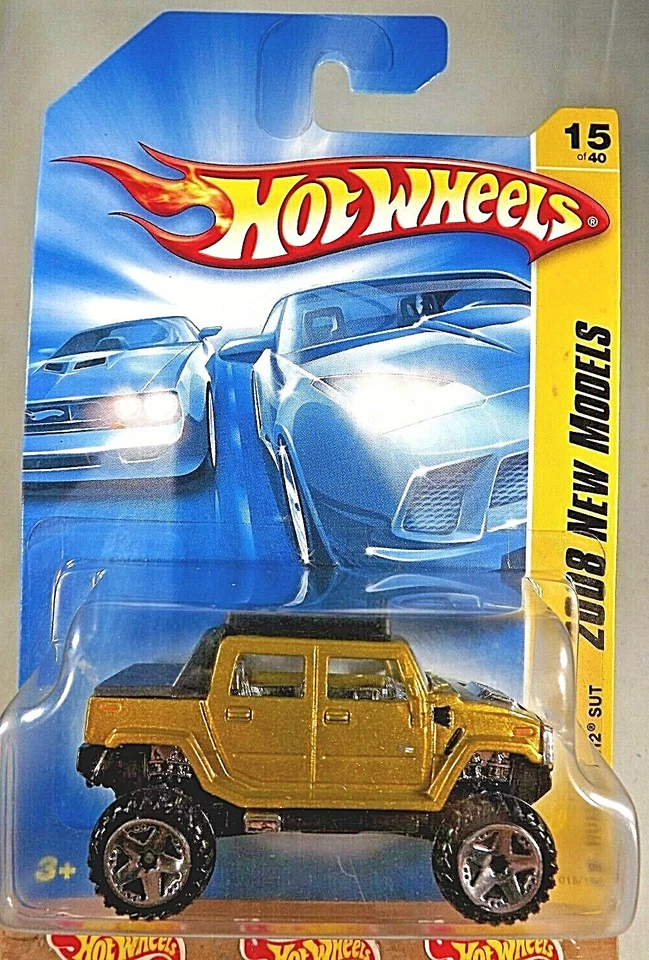 2008 Hot Wheels #15 New Models 15/40 HUMMER H2 SUT Gold Variant w/Chrome ORUT5sp - Image 1 of 4
