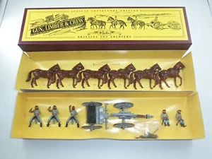 BRITAINS 8874 US ARMY CONFEDERATE INFANTRY ARTILLERY CANNON GUN LIMBER + CREW - Picture 1 of 2