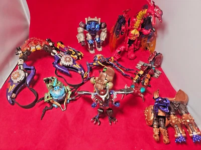 10 Transformers Beast Wars Transmetals Megatron Dragon, Rampage, Prowl RARE Lot - Image 1 of 4