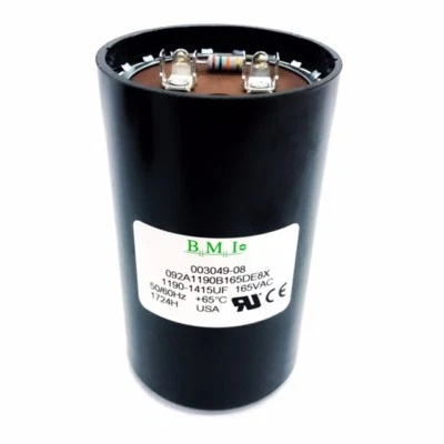 LEESON ELECTRIC Leeson 003049.08 Start Capacitor, 165 Vac, 50-60 Hz, 1190-1415 µF, With Resistor