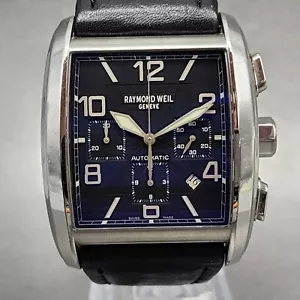Raymond Weil Don Giovani Chronograph Watch Men 40mm Black Dial Steel Automatic - Picture 1 of 10