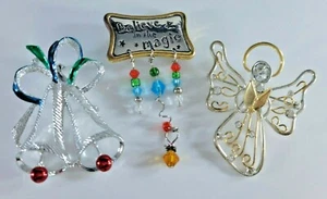 Vintage Christmas Holiday  Brooch Pin Lot Bells signed Gerry's Angel Believe  - Picture 1 of 7