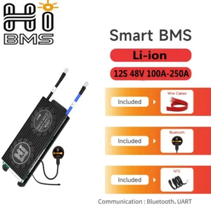 BMS Protection with Balance + Bluetooth Module 12S 48V 250A Li-ion Battery Smart - Picture 1 of 22