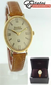 Vintage 1974 Bulova Accutron 14k Yellow Gold 34mm x 27mm Watch - Picture 1 of 9