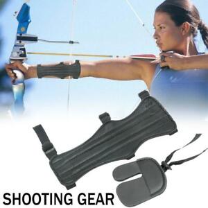 Protection Gear Bow Arrow Hunting 1Set Archery Arm Finger Guard Kit Finger Tab 