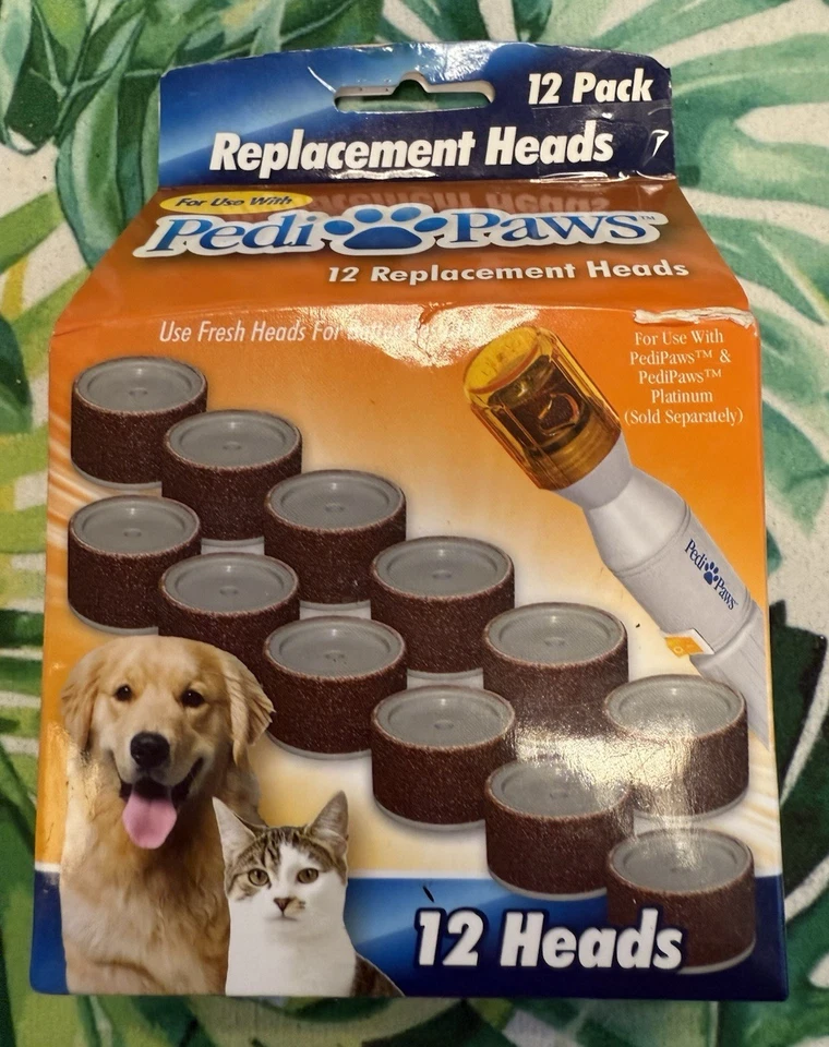 NUEVO Repuesto de amoladora de uñas para mascotas PediPaws G-3379 - 12 cabezas cortadora de garras para perro gato Foto 1 de 3