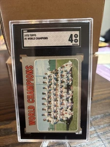 New York Mets #1 Campeones del Mundo 1970 Topps SGC 5 MIRACLE METS!!! - Imagen 1 de 2