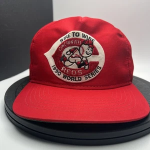 Vintage 1990 Wire To Wire World Series Cincinnati Reds Ballcap size Snap Back - Picture 1 of 10