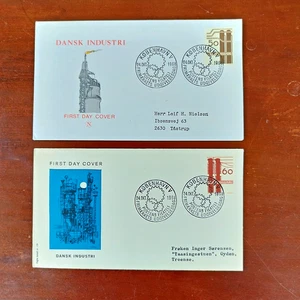 Denmark . FDC. 24 October 1968. Danish Industry. Dansk Industri. 2 values. Set 2 - Picture 1 of 2