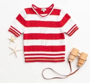 Finding Foxtale Salute Sweater Toddler Girl Sz 3 Valentine 4th of July Xmas - Picture 1 of 9