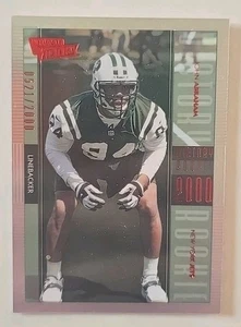 2000 Uppwr Deck Victory John Abraham Victory Rookie Red Serial Numbered To 2000 - Picture 1 of 8