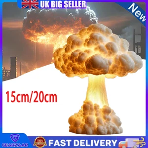 Atomic Bomb Blast Mushroom Cloud Table Lamp, 3D Mushroom Cloud Nuclear - Picture 1 of 10