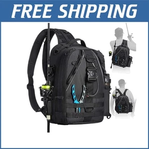 Ergonomic Fishing Tackle Backpack with 15L Capacity - Lightweight & Durable - Picture 1 of 9