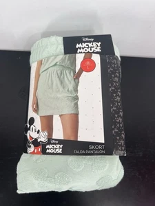 Disney Mickey Mouse Women’s Skort L 12-14 cotton blend seafoam green - Picture 1 of 7