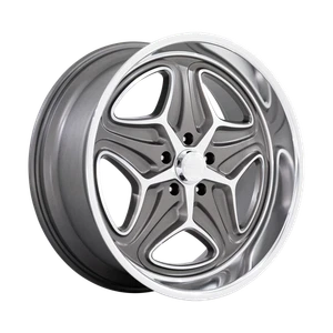 22x10.5 Foose F172 Merlot Anthracite Machined Wheel 5x4.75 (6mm) - Picture 1 of 5